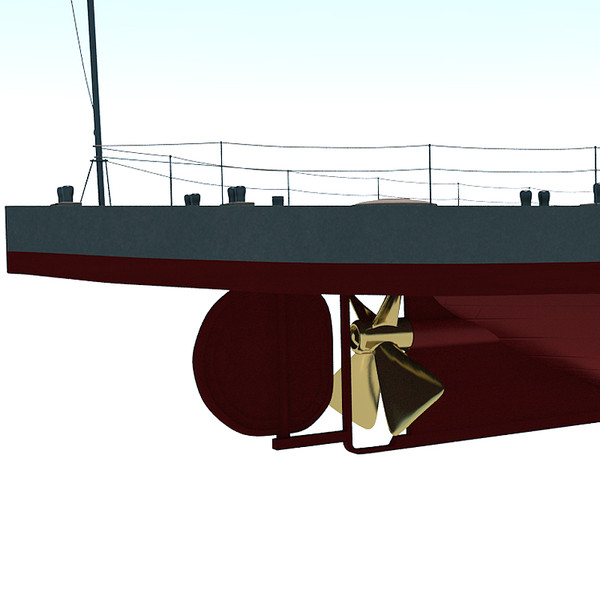 monitor uss tecumseh civil war 3d obj - USS Tecumseh - Civil War Monitor by StudioEgan