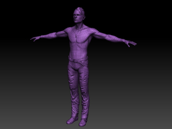 3d model character punker - game character punker by blitzbog