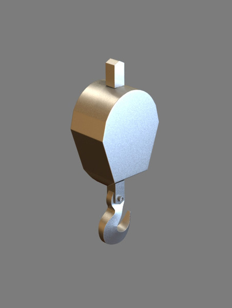 3d model crane hook - Crane Hook by dentonvanzan