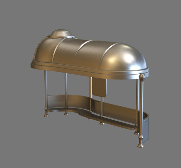 bus stop 3d max - Bus Stop by dentonvanzan