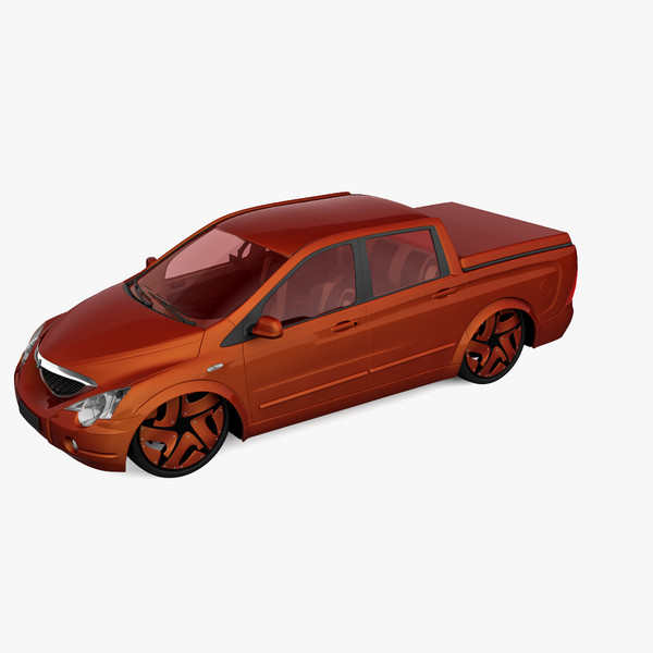 ssangyong actyon lowrider 3d model - SsangYong Actyon Lowrider by 3d_molier