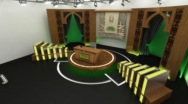 3ds max scene studio cameras - TV Studio Interior Scene by Ralf128