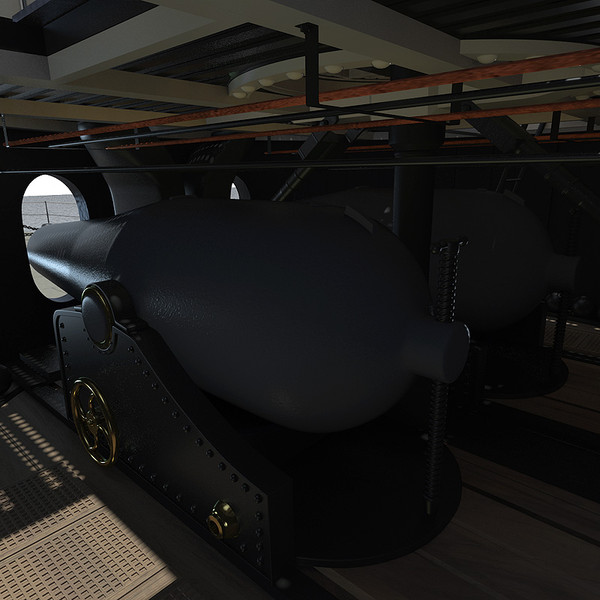 monitor uss tecumseh civil war 3d obj - USS Tecumseh - Civil War Monitor by StudioEgan