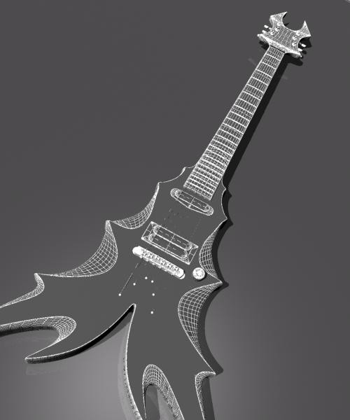 free max model electric guitar - guitar by Novator666