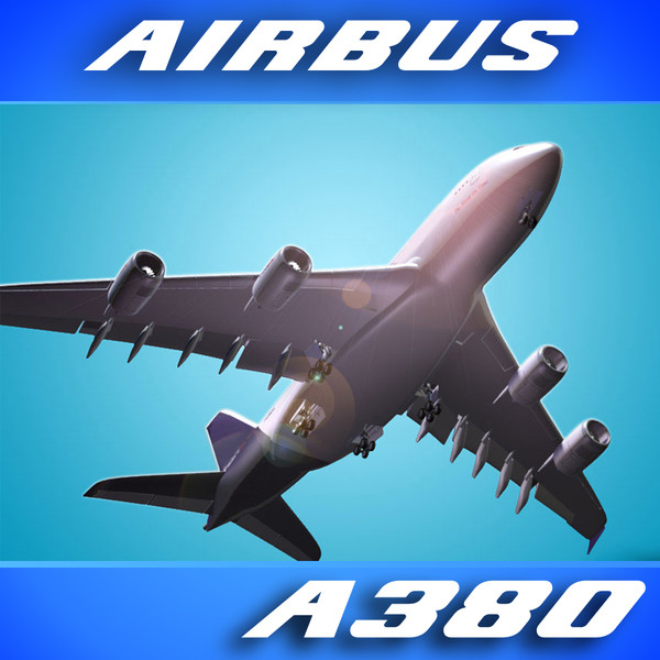airbus a380 thai airliner c4d - Airbus A380 Airliner (Thai) by PerspectX