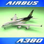airbus a380 ups airliner 3d model