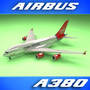 3d airbus a380 virgin airlines
