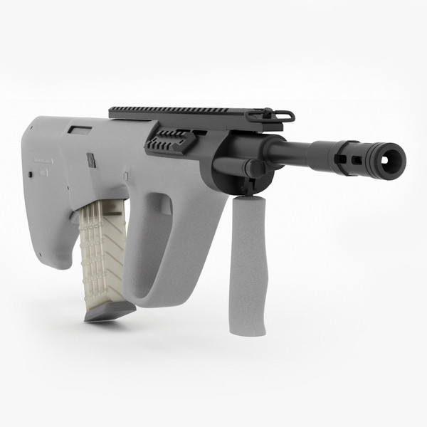 steyr aug a3 3d model - Steyr AUG A3 by 3d_molier