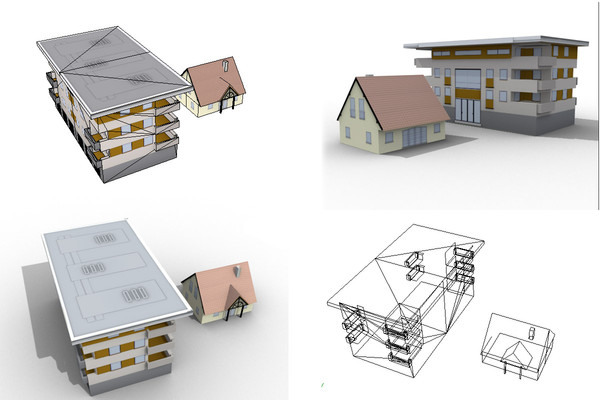 3dsmax residential buildings - residential houses low poly by game assets