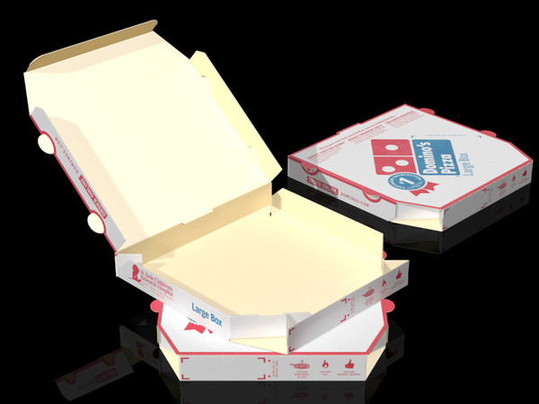 3d domino pizza box - Pizza Box by hiddevandijk