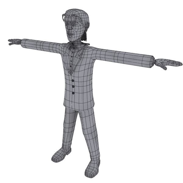 3ds max man character - Man by makeionesco