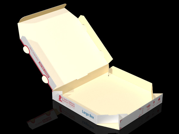 3d domino pizza box - Pizza Box by hiddevandijk