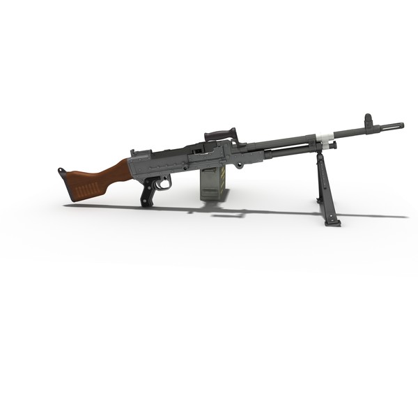 3d machine gun fn mag - Machine Gun FN MAG by 3d_molier