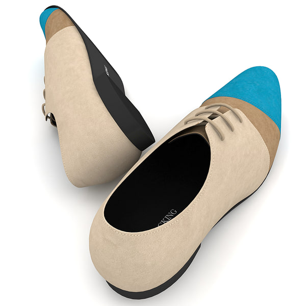 3dsmax men shoes ana locking - Men Shoes Ana Locking Blue by 3d_molier