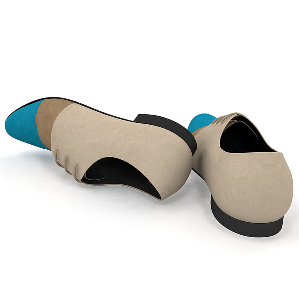 3dsmax men shoes ana locking - Men Shoes Ana Locking Blue by 3d_molier