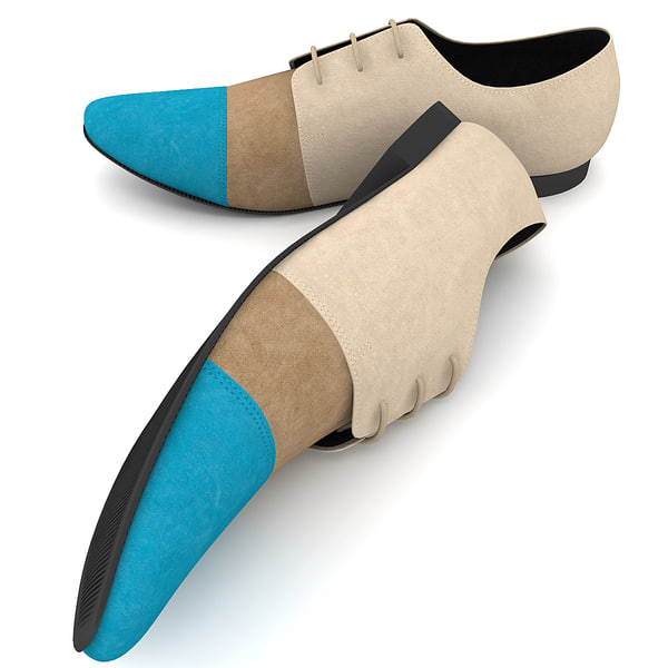3dsmax men shoes ana locking - Men Shoes Ana Locking Blue by 3d_molier