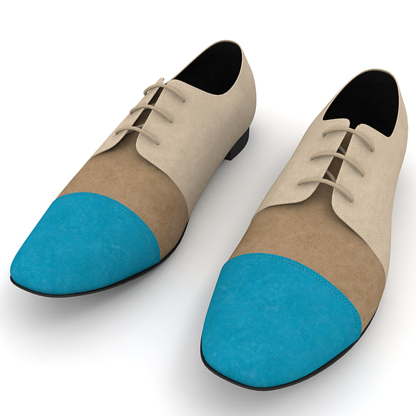 3dsmax men shoes ana locking - Men Shoes Ana Locking Blue by 3d_molier