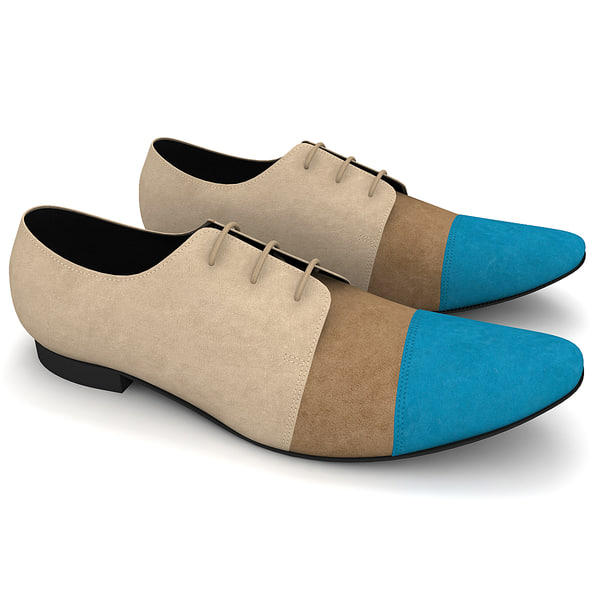 3dsmax men shoes ana locking - Men Shoes Ana Locking Blue by 3d_molier
