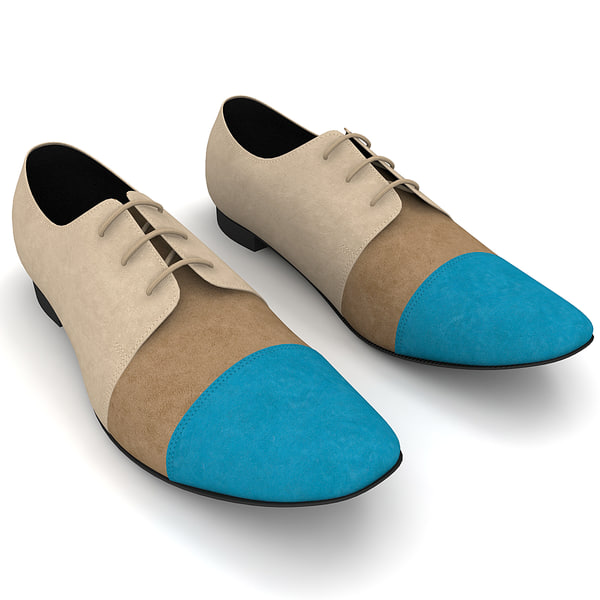 3dsmax men shoes ana locking - Men Shoes Ana Locking Blue by 3d_molier