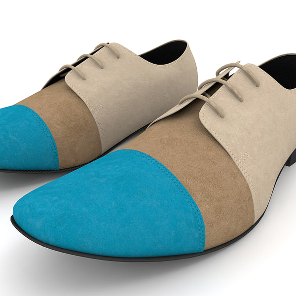 3dsmax men shoes ana locking - Men Shoes Ana Locking Blue by 3d_molier
