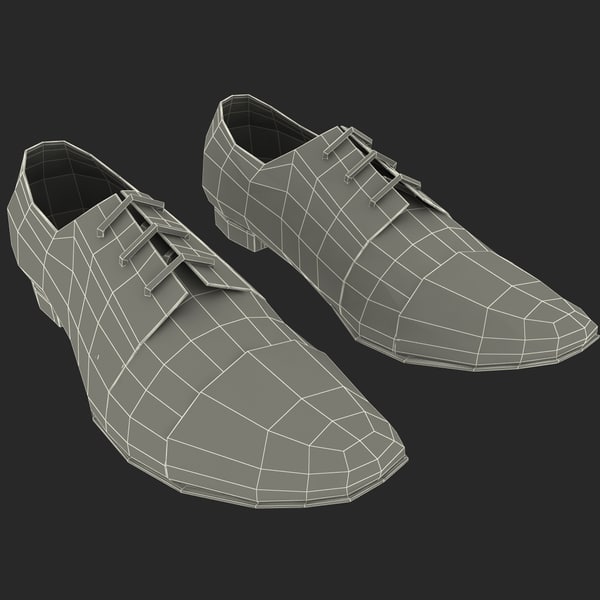 3dsmax men shoes ana locking - Men Shoes Ana Locking Blue by 3d_molier