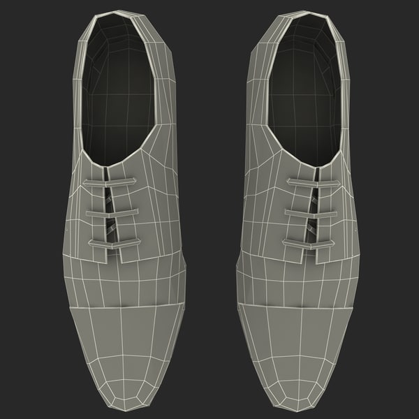 3dsmax men shoes ana locking - Men Shoes Ana Locking Blue by 3d_molier
