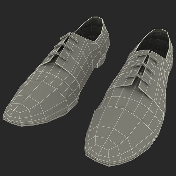 3dsmax men shoes ana locking - Men Shoes Ana Locking Blue by 3d_molier