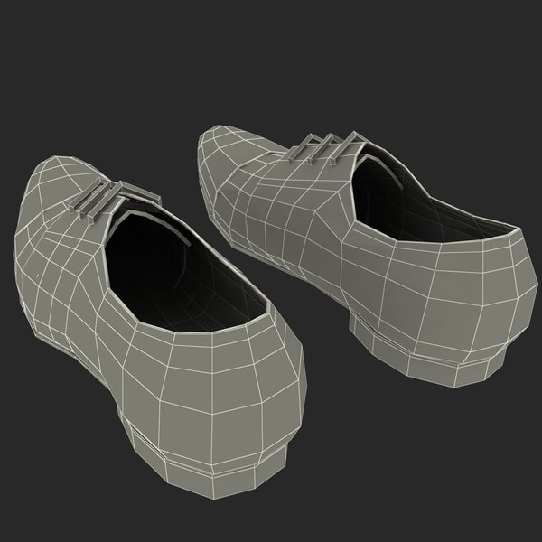 3dsmax men shoes ana locking - Men Shoes Ana Locking Blue by 3d_molier