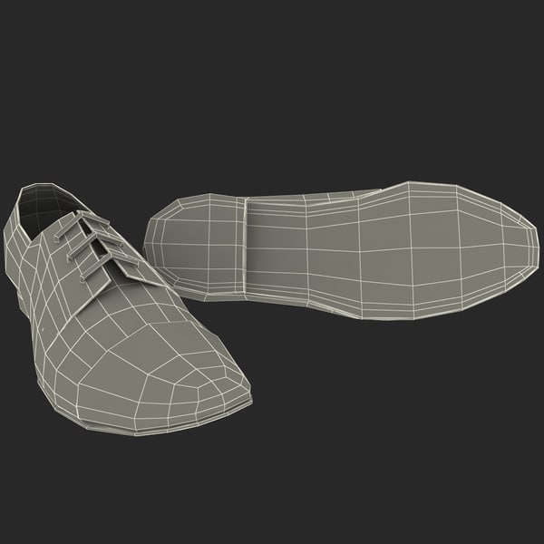 3dsmax men shoes ana locking - Men Shoes Ana Locking Blue by 3d_molier