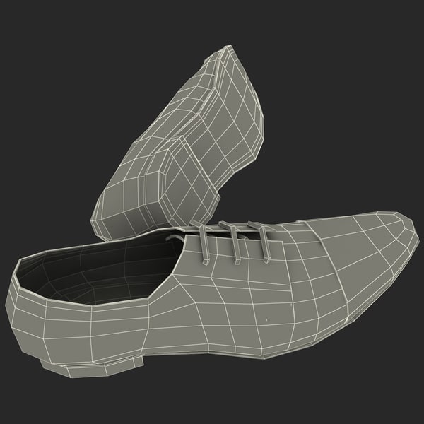 3dsmax men shoes ana locking - Men Shoes Ana Locking Blue by 3d_molier