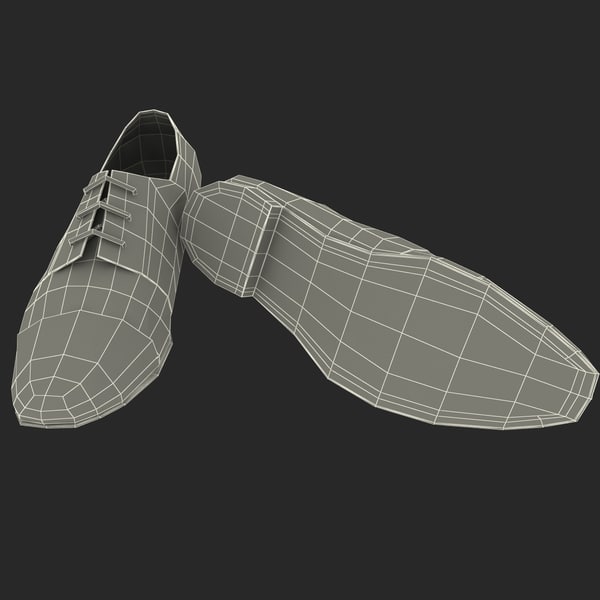 3dsmax men shoes ana locking - Men Shoes Ana Locking Blue by 3d_molier