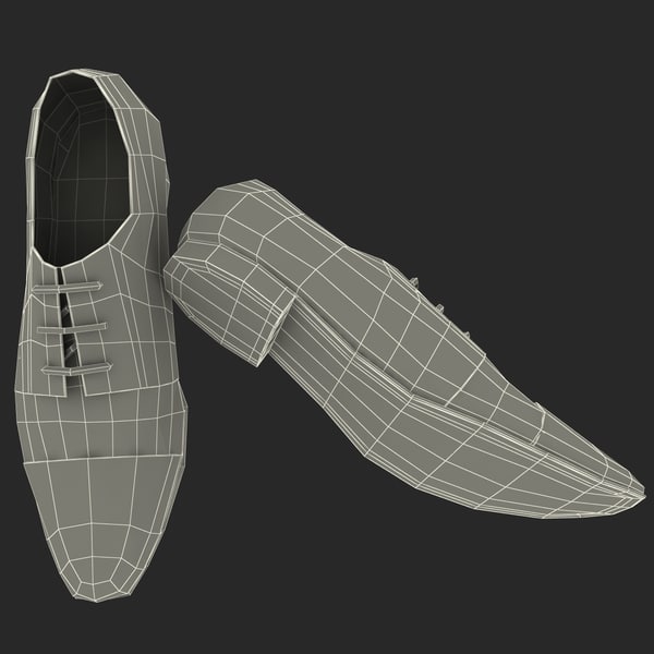 3dsmax men shoes ana locking - Men Shoes Ana Locking Blue by 3d_molier
