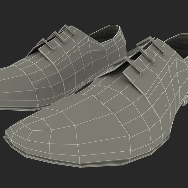3dsmax men shoes ana locking - Men Shoes Ana Locking Blue by 3d_molier
