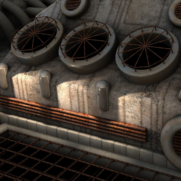futuristic bridge environment scene 3d c4d - Futuristic Bridge Environment by KeremGogus