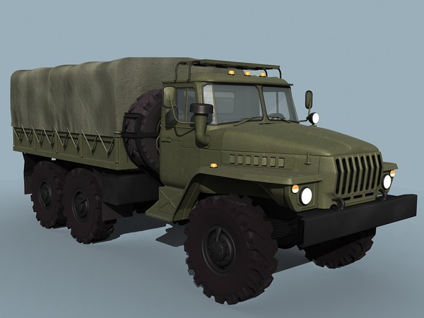 russian truck ural-4320 3ds - Ural-4320 by Alex Kontz
