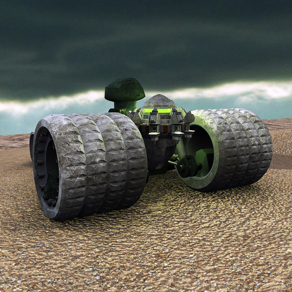 3d fantasy armored tanks racers model - Post Apocalyptic Racer by StudioEgan