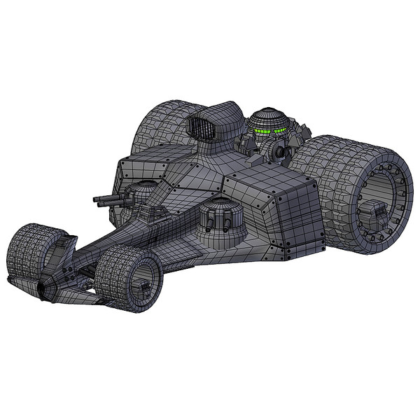 3d fantasy armored tanks racers model - Post Apocalyptic Racer by StudioEgan