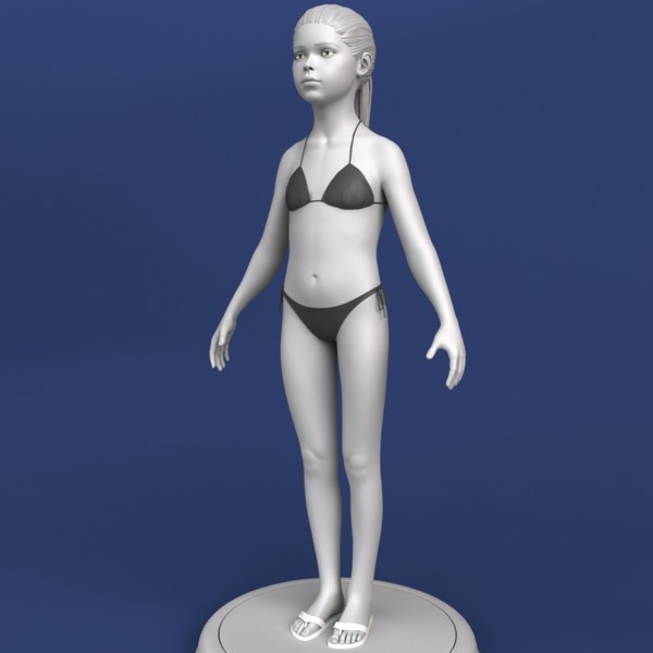 maya little girl - Realistic Little Girl 3d Model by Bitmapworld