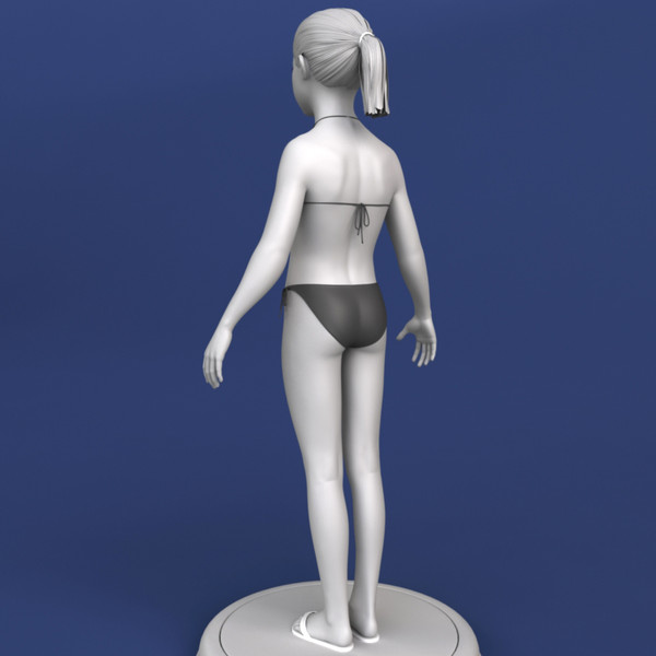 maya little girl - Realistic Little Girl 3d Model by Bitmapworld