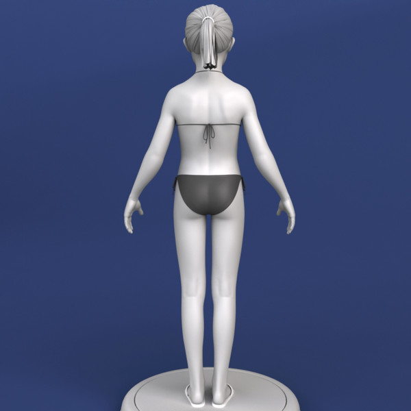 maya little girl - Realistic Little Girl 3d Model by Bitmapworld