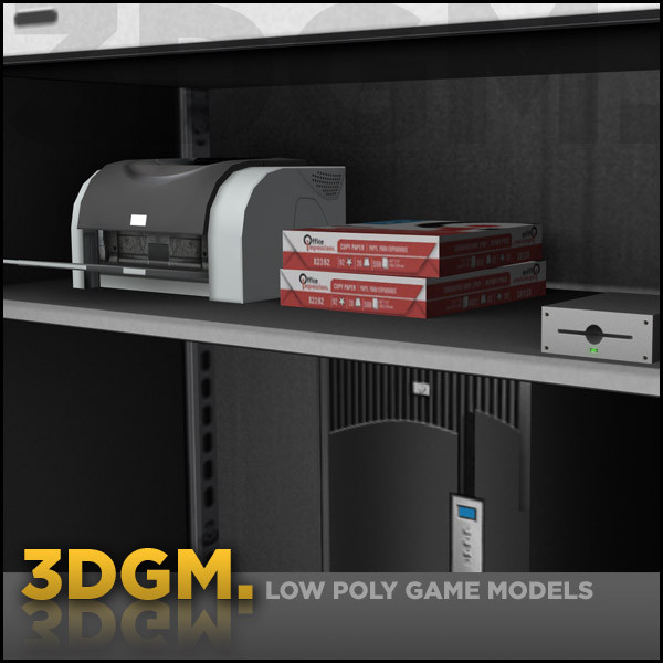 server cabinet storage obj - Server cabinet 3DGM by 3D Game Models