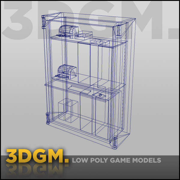server cabinet storage obj - Server cabinet 3DGM by 3D Game Models