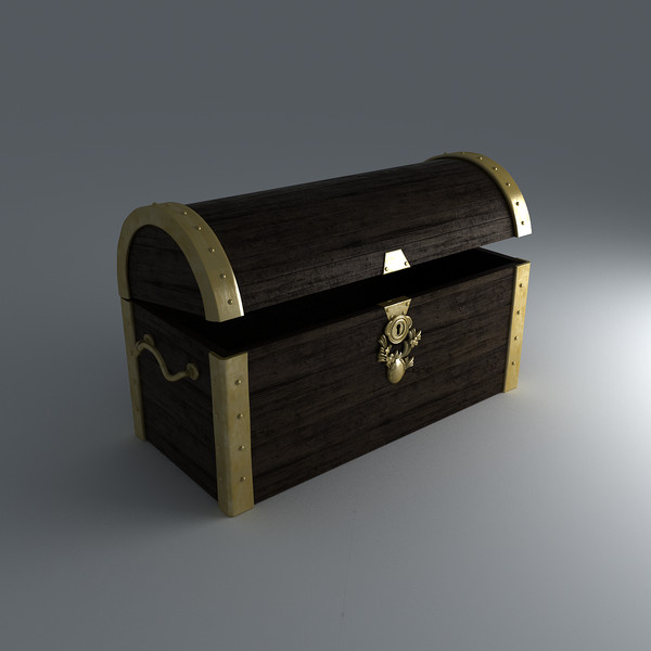 obj treasure chest - Treasure Chest by platinum3dmodels
