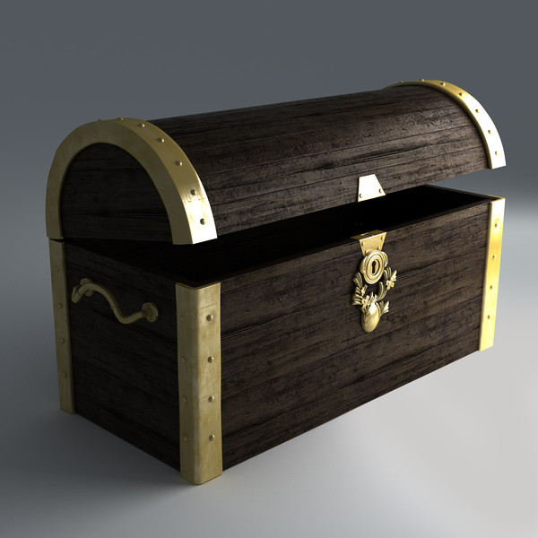 obj treasure chest - Treasure Chest by platinum3dmodels