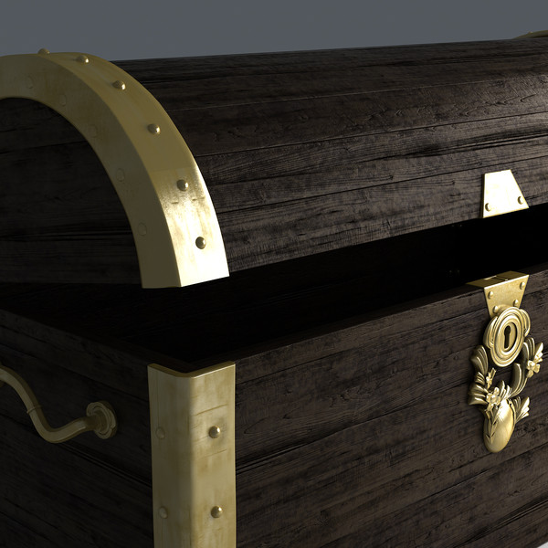 obj treasure chest - Treasure Chest by platinum3dmodels