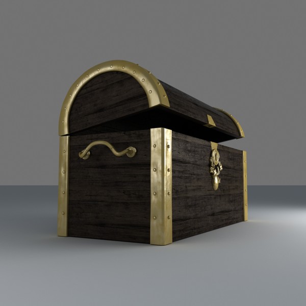 obj treasure chest - Treasure Chest by platinum3dmodels