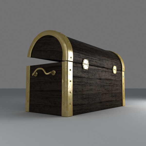 obj treasure chest - Treasure Chest by platinum3dmodels