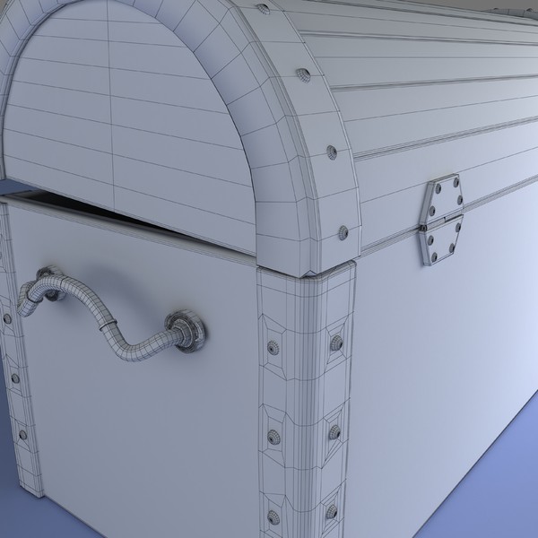 obj treasure chest - Treasure Chest by platinum3dmodels