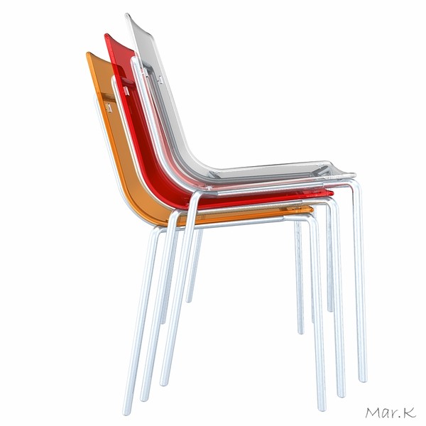 3d plastic chair wind - chair Wind by Mar.K