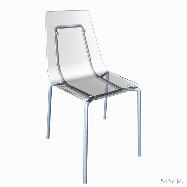 3d plastic chair wind - chair Wind by Mar.K